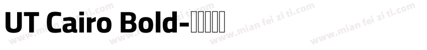 UT Cairo Bold字体转换